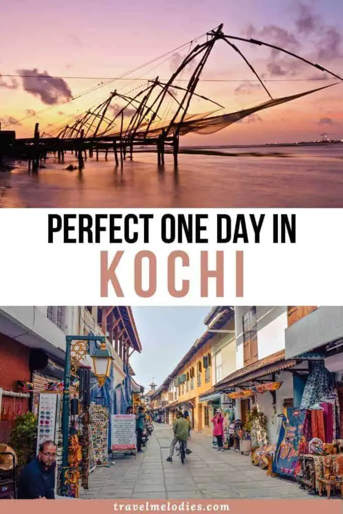 1 day in kochi itinerary kerala india pinterest graphic