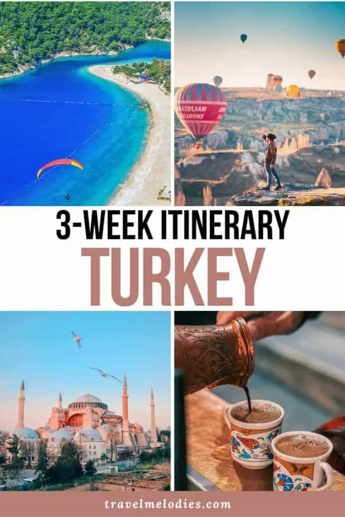 3 weeks in turkey itinerary road trip pinterest graphic