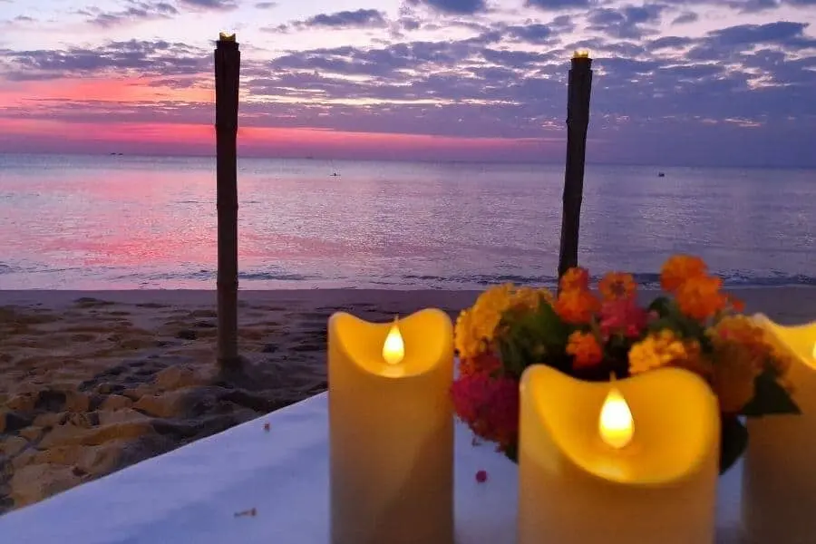 Best Phu Quoc hotels candlelight At beach