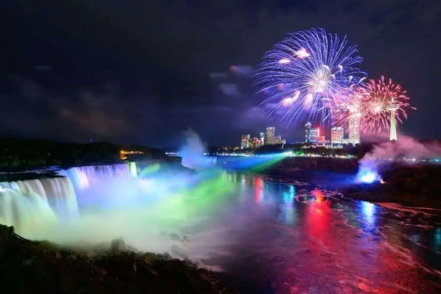 Best places to stay Niagara Falls USA fireworks Faraway Notes
