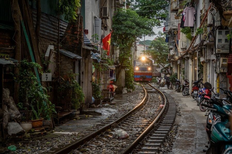 Hanoi train street
