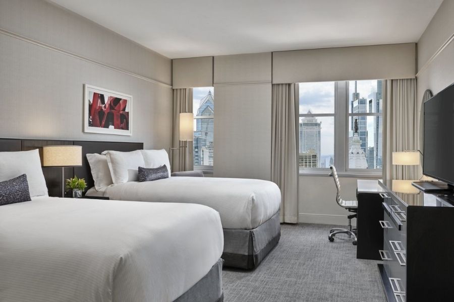 Spectacular city view from Loews Philadelphia Hotel