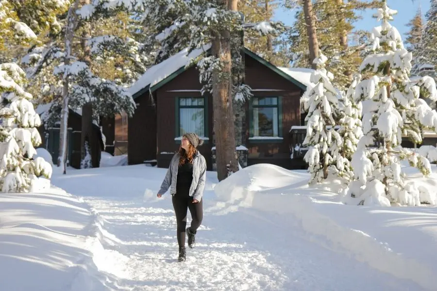 Mammoth Lakes California in Christmas