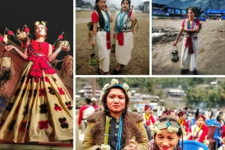 nyishi tribe nykum yullo traditional women attire