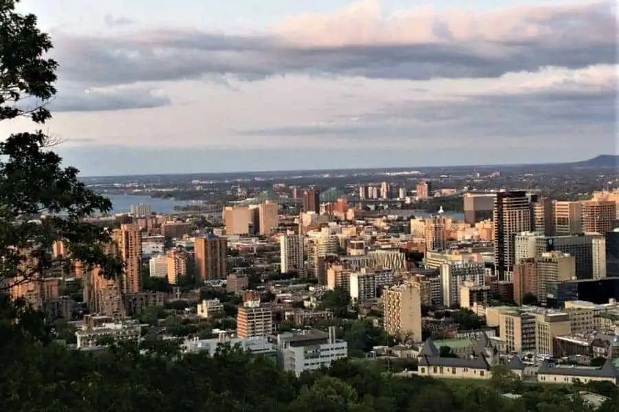 Philadelphia to Canada Montreal city view Faraway Notes
