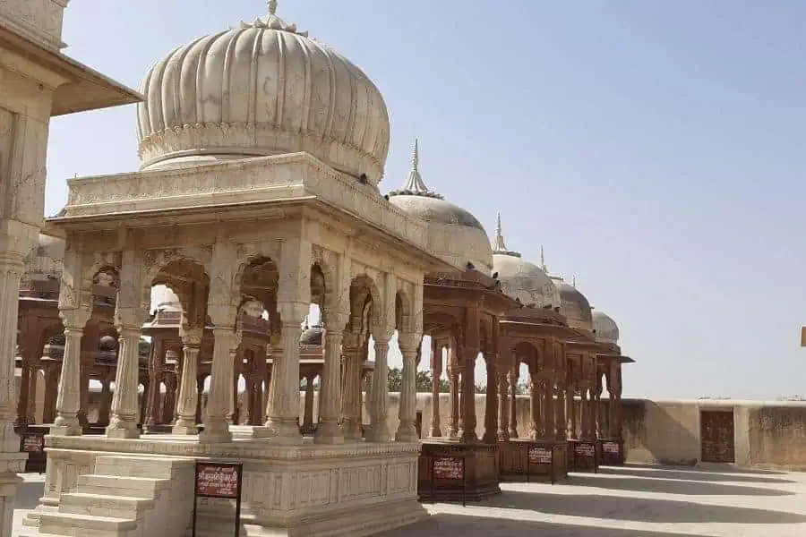 Royal Cenotaphs places to visit in Bikaner India Faraway Notes