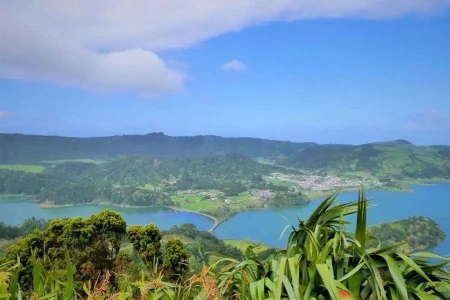Sete Cidades vista São Miguel Island Azores Portugal Islands in Europe