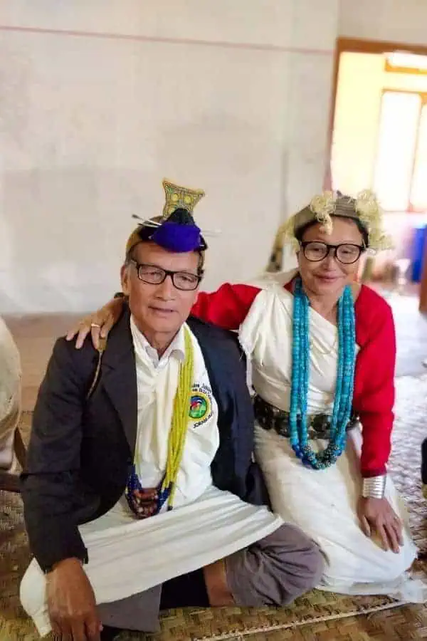 Tribal Couple clicked during Nyokum Yullo Festival of Nyishi Tribe