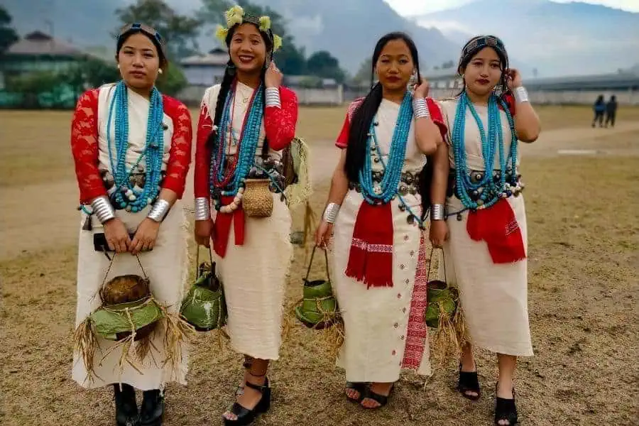 yazali nyokum yullo procession nyishi tribal girls