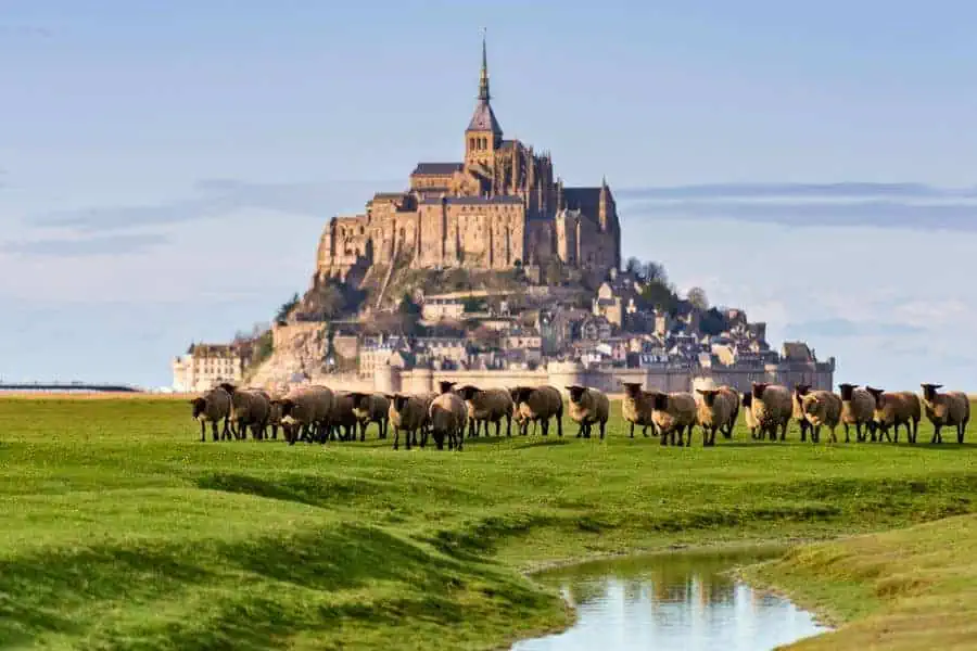 abbey mont saint-michel normandy france historical sites world