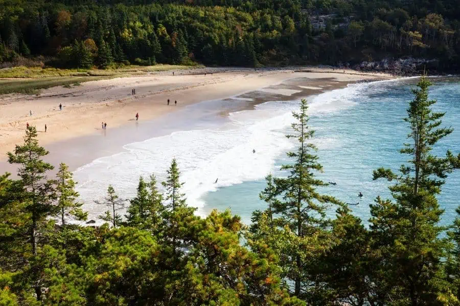 acadia sand beach bar harbor maine best East Coast USA beach Faraway Notes