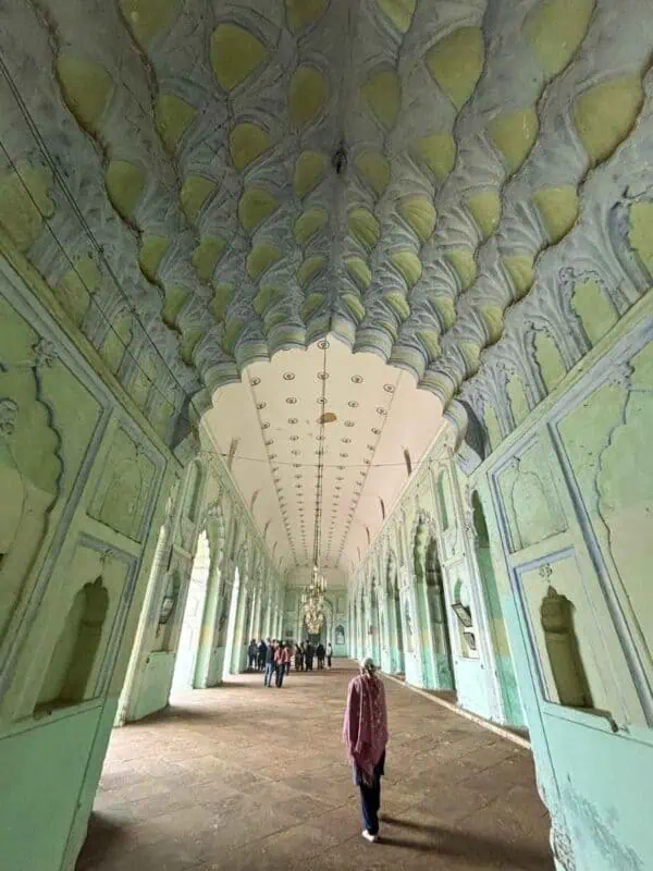 bhulbhulaiya corridor with layered arches inside bara imambara, lucknow