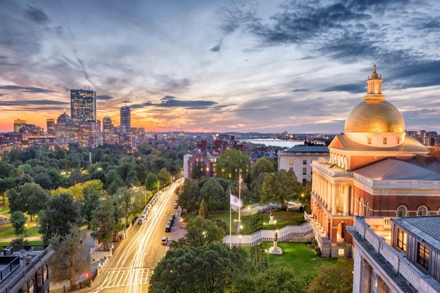 boston Massachusetts east coast usa
