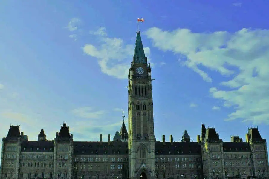 center block parliament hill ottawa canada