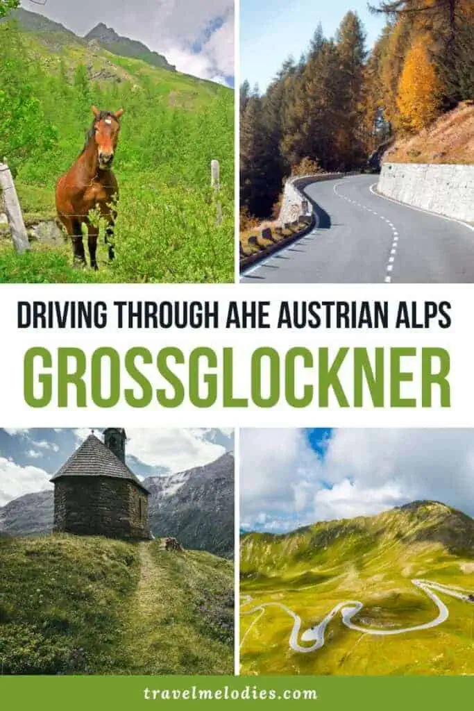 driving through austrian alps grossglockner high alpine road