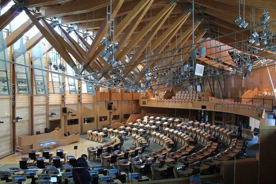 Scottish parliament in Edinburgh
