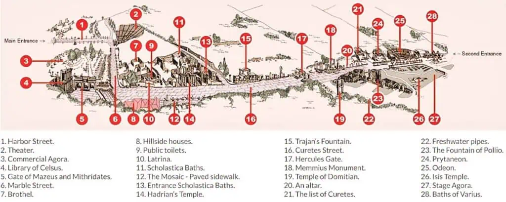ephesus map
