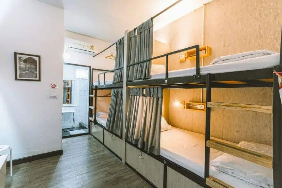 family room with bunk beds at conect hostel in chiang rai