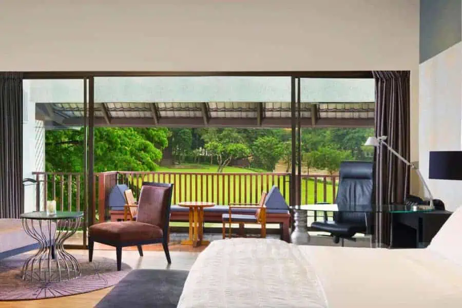 grand deluxe room at le meridien chiang rai resort