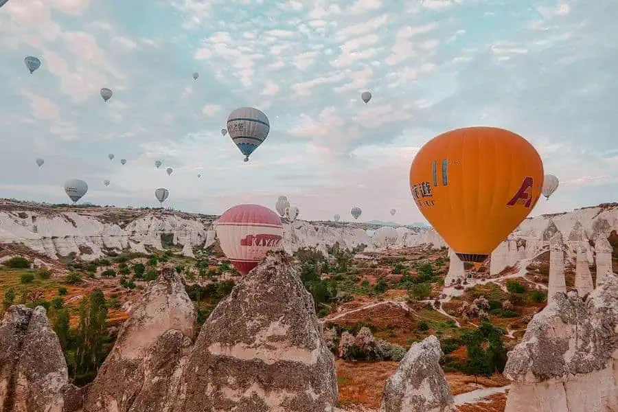 hot air balloon ride flight cappadocia