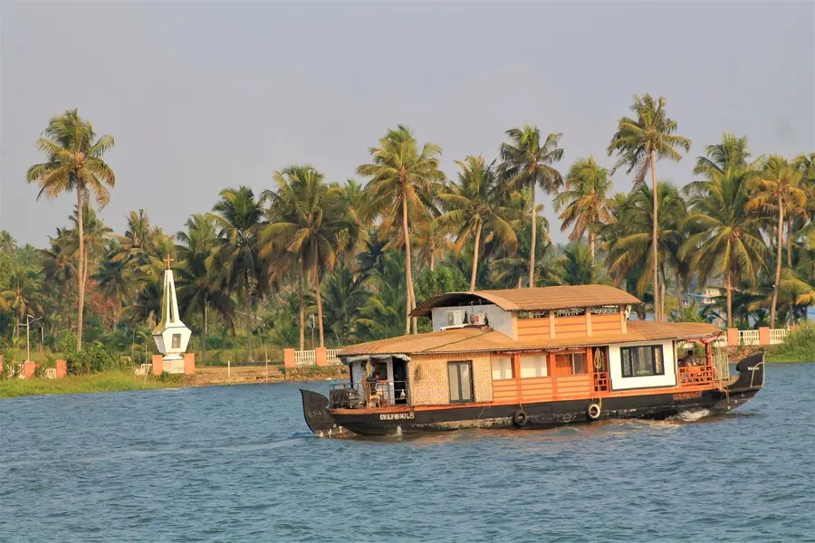 Houseboats in Kerala backwaters