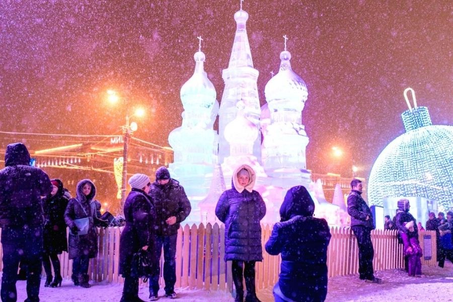 ice moscow festival russia ice festivals