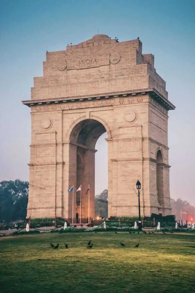 india gate in new delhi, india
