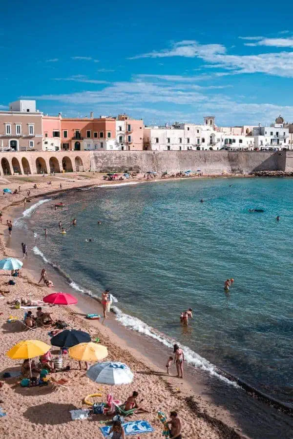 ionian sea west coast puglia gallipoli italy