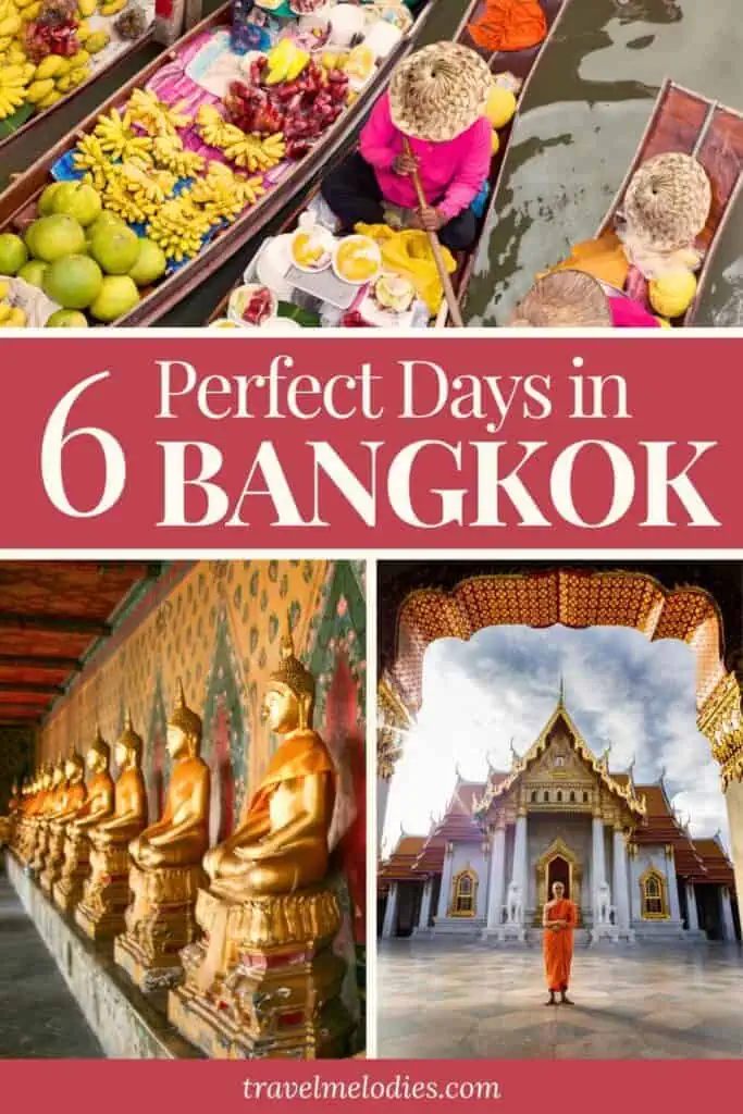 itinerary 6 days in bangkok thailand pinterest graphic