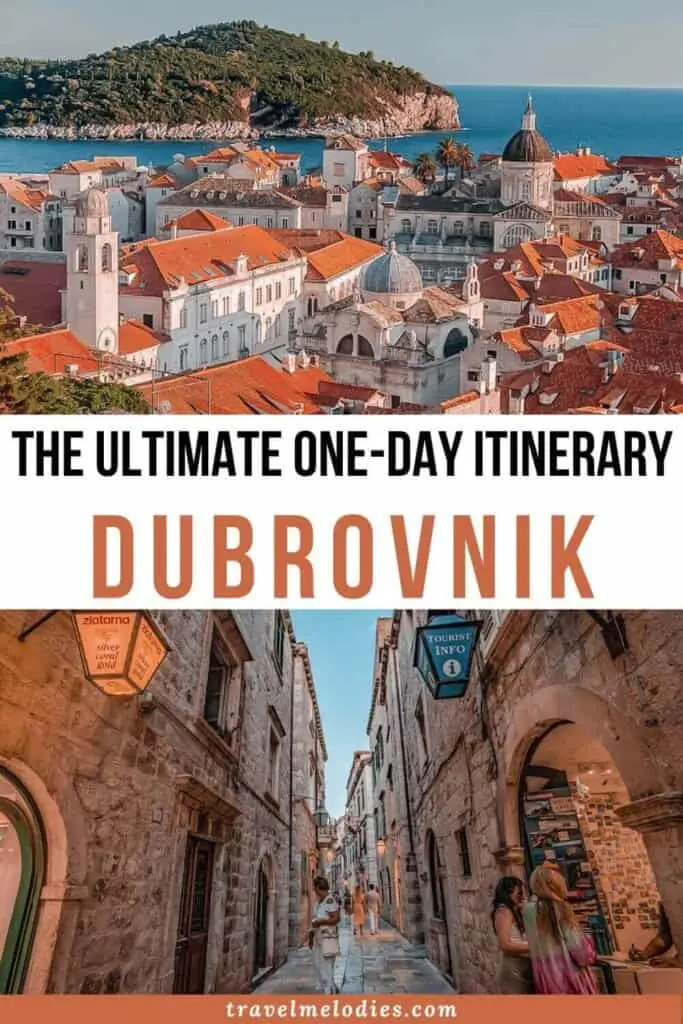 itinerary for dubrovnik in one day