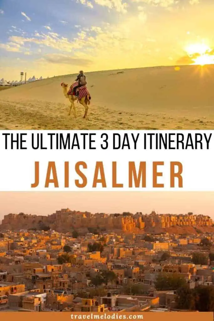 itinerary for jaisalmer in 3 days