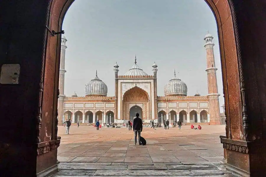 jama masjid chandni chowk old delhi india