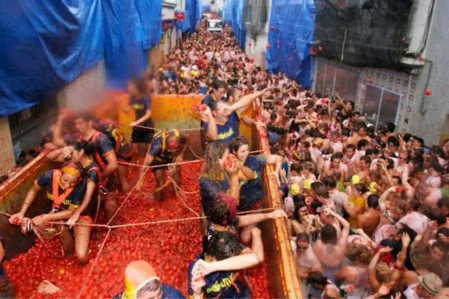 la tomatina bunol spain celebrations around the world festivals