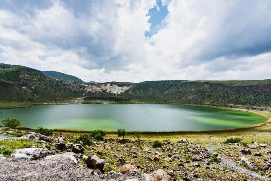 lake nar narligol acigol volcanic crater lake in cappadocia
