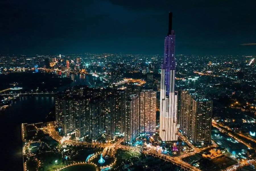 landmark 81 by night ho chi minh city