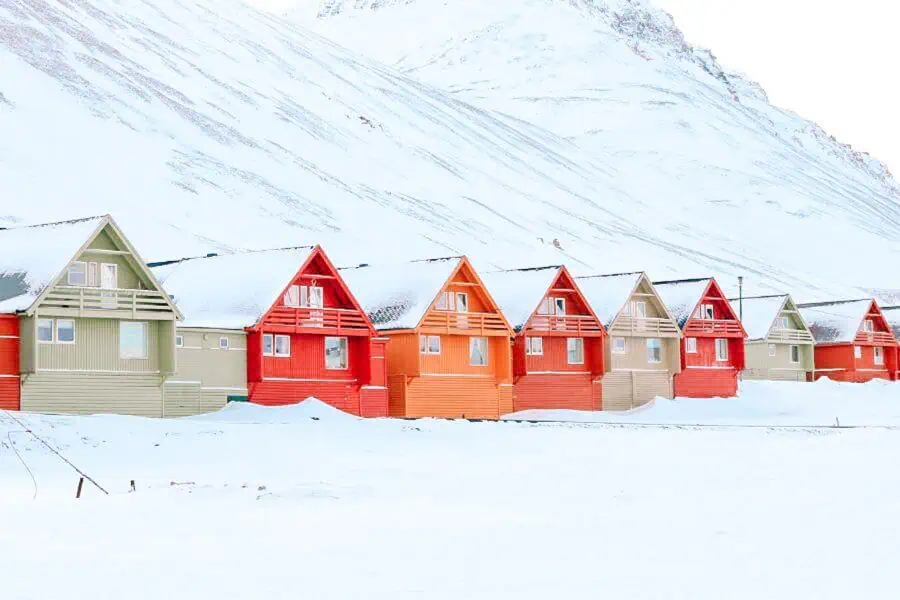  longyearbyen svalbard in february europe