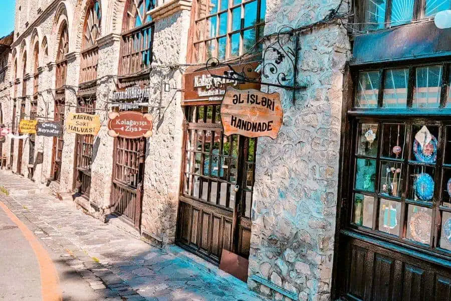 mirza fatali akhundov street sheki azerbaijan