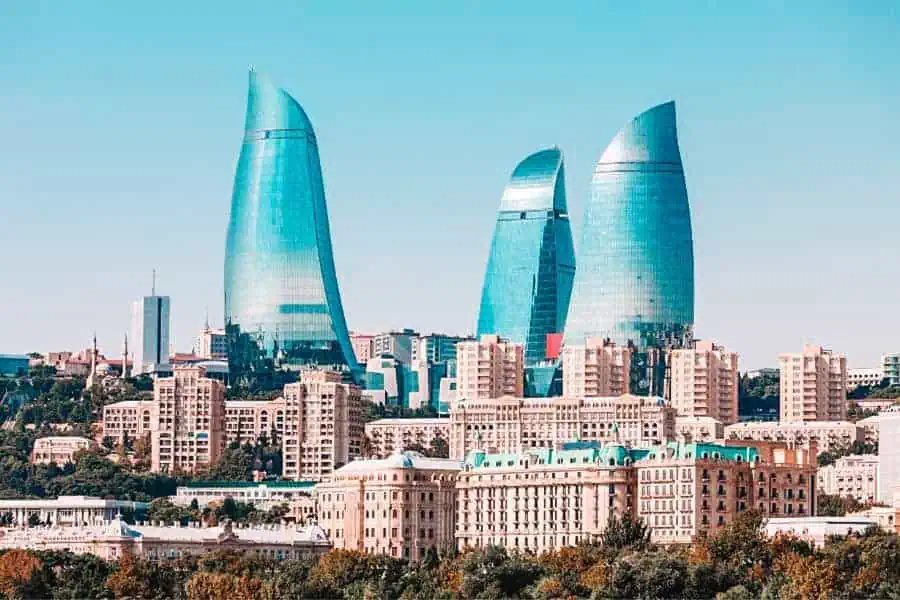 modern baku flame towers