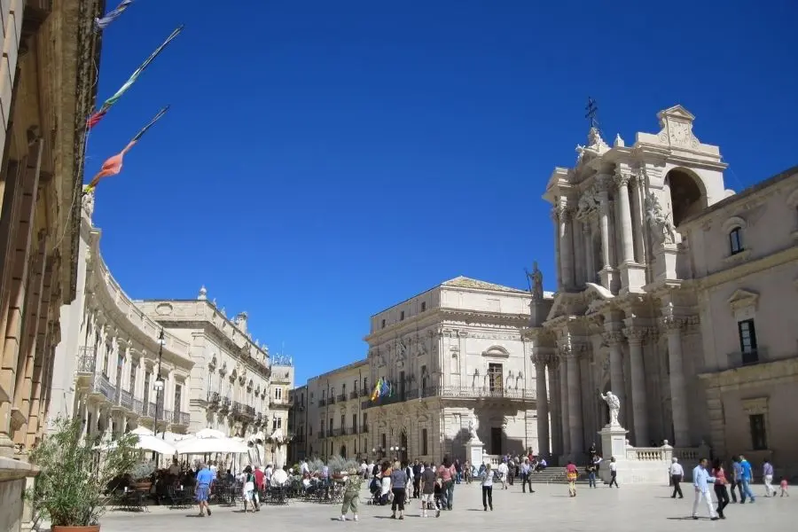Piazza del Duomo Syracuse Sicily Italy
