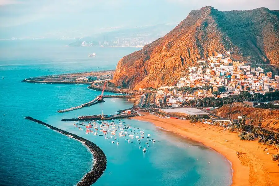 playa de las teresitas beach santa cruz de tenerife spain