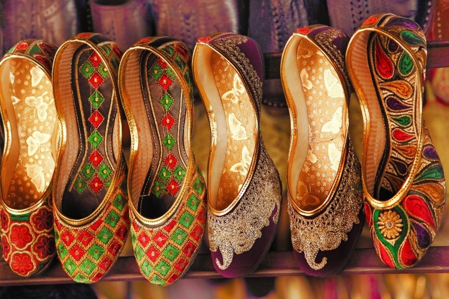 punjabi juttis shopping in amritsar punjab india