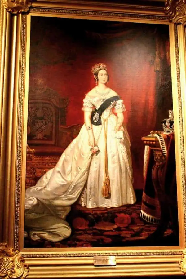 queen victoria painting center block parliament hill ottawa canada