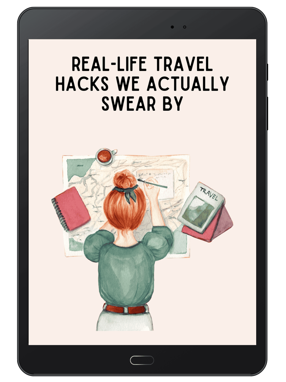 practical travel hacks ebook mockup Faraway Notes