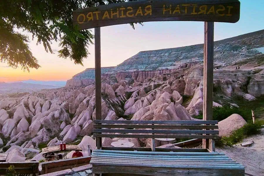 sunset colors red valley cappadocia sunset viewpoint