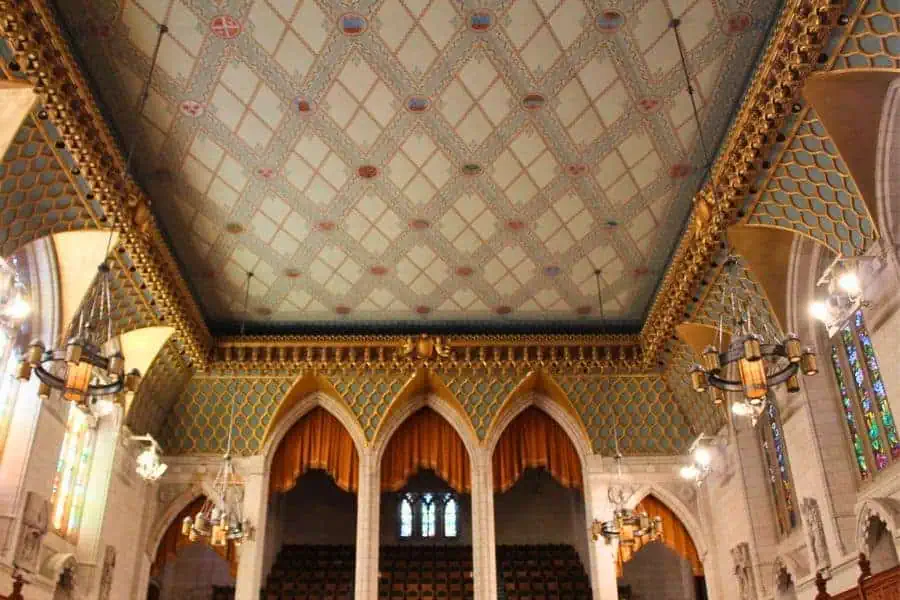 senate chamber house of commons center block canadian parliament