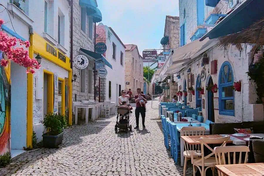 walking the streets of alacati turkey