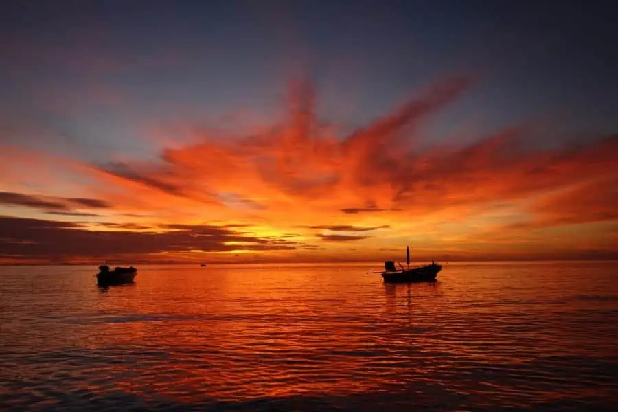 sunset koh phangan thailand best islands in asia