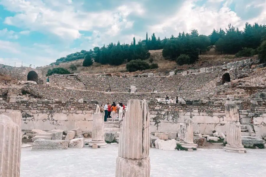 the odeon theatre of ephesus archeological site turkey
