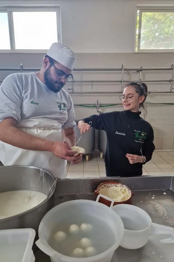 traditional cheese making masseria fragnite puglia italy