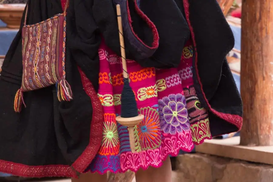 traditional quechua hand-loomed textiles